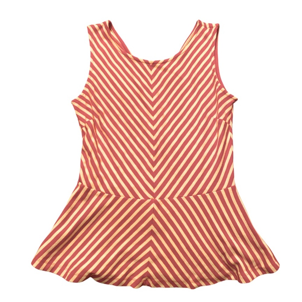 Banana Republic | Red & White | Peplum Blouse